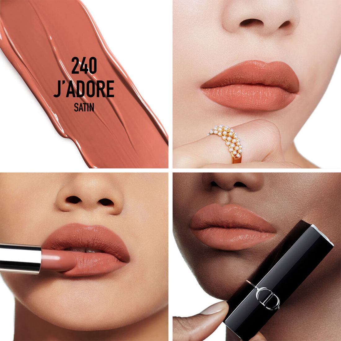 Rouge Dior Rossetto comfort e lunga tenuta satin 240 J'adore_CDC035500240_Dior-2