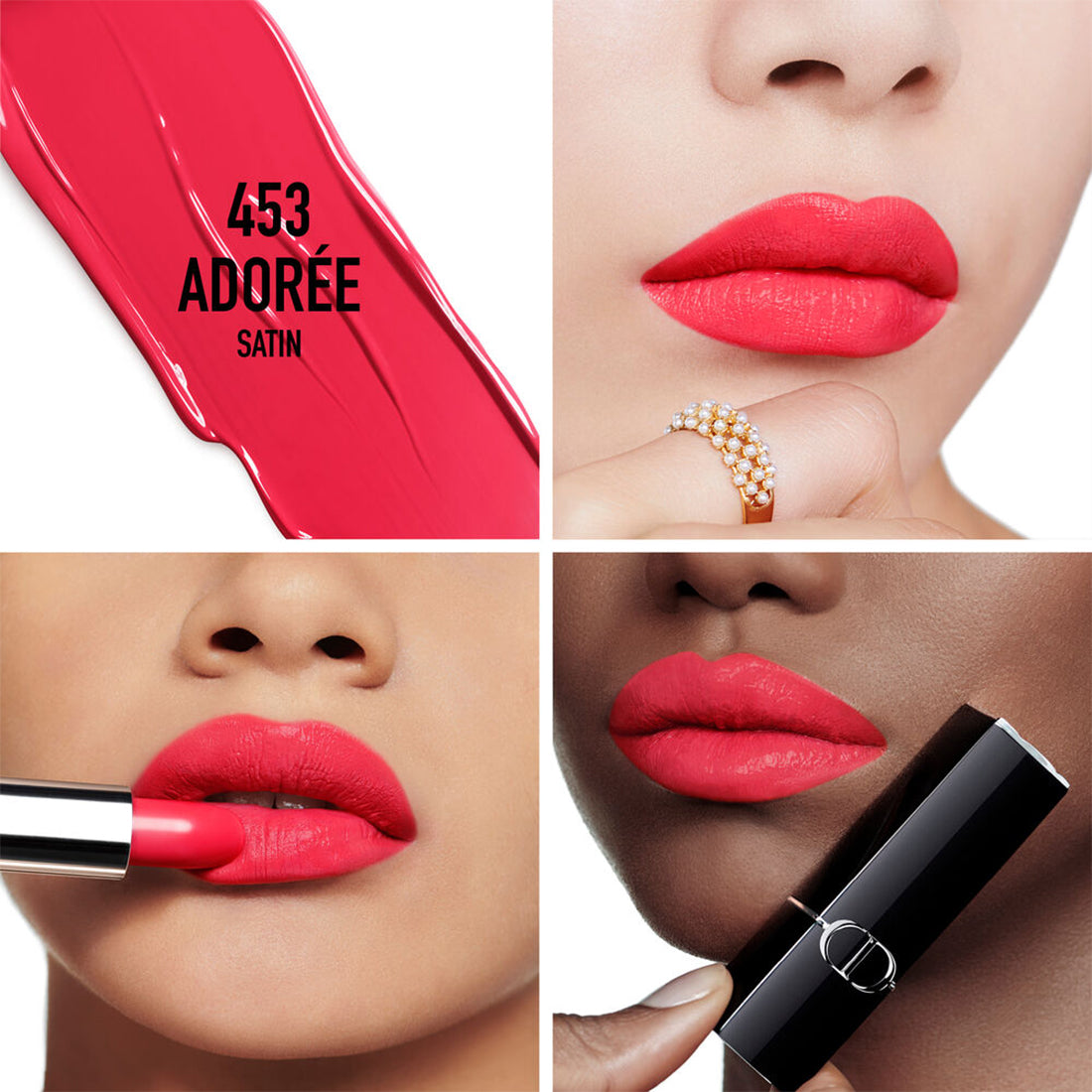 Rouge Dior Rossetto comfort e lunga tenuta satin 453 Adorèe_CDC035500453_Dior-2
