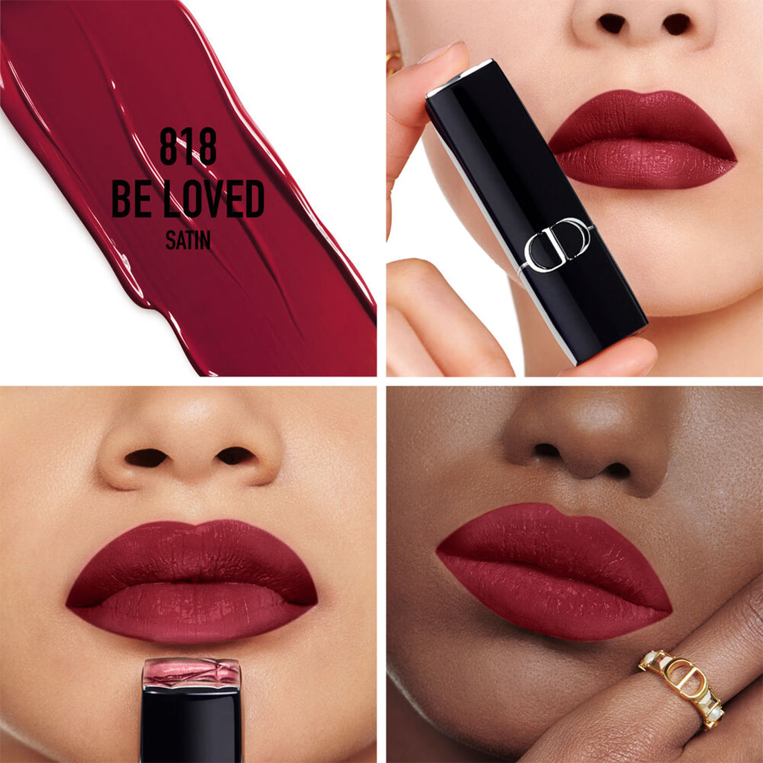 Rouge Dior Rossetto comfort e lunga tenuta satin 818 Be Loved_CDC035500818_Dior-2