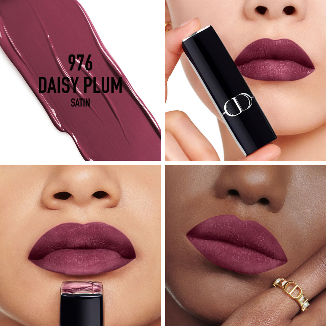 Rouge Dior Rossetto comfort e lunga tenuta satin 976 Daisy Plum_CDC035500976_Dior-2