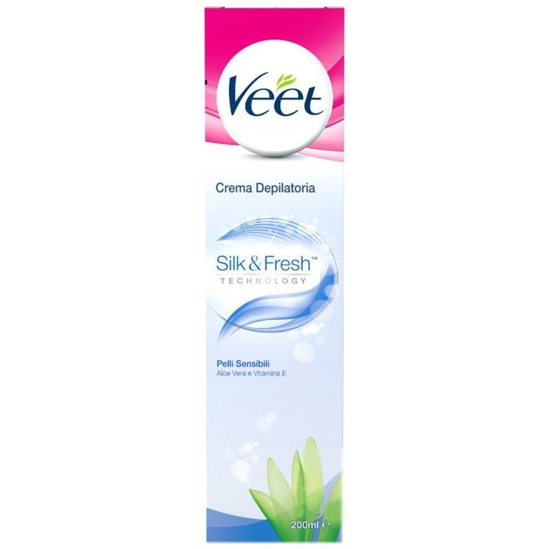 Silk & Fresh Crema Depilatoria Corpo Pelli Sensibili 200 ML_VEE40356_Veet