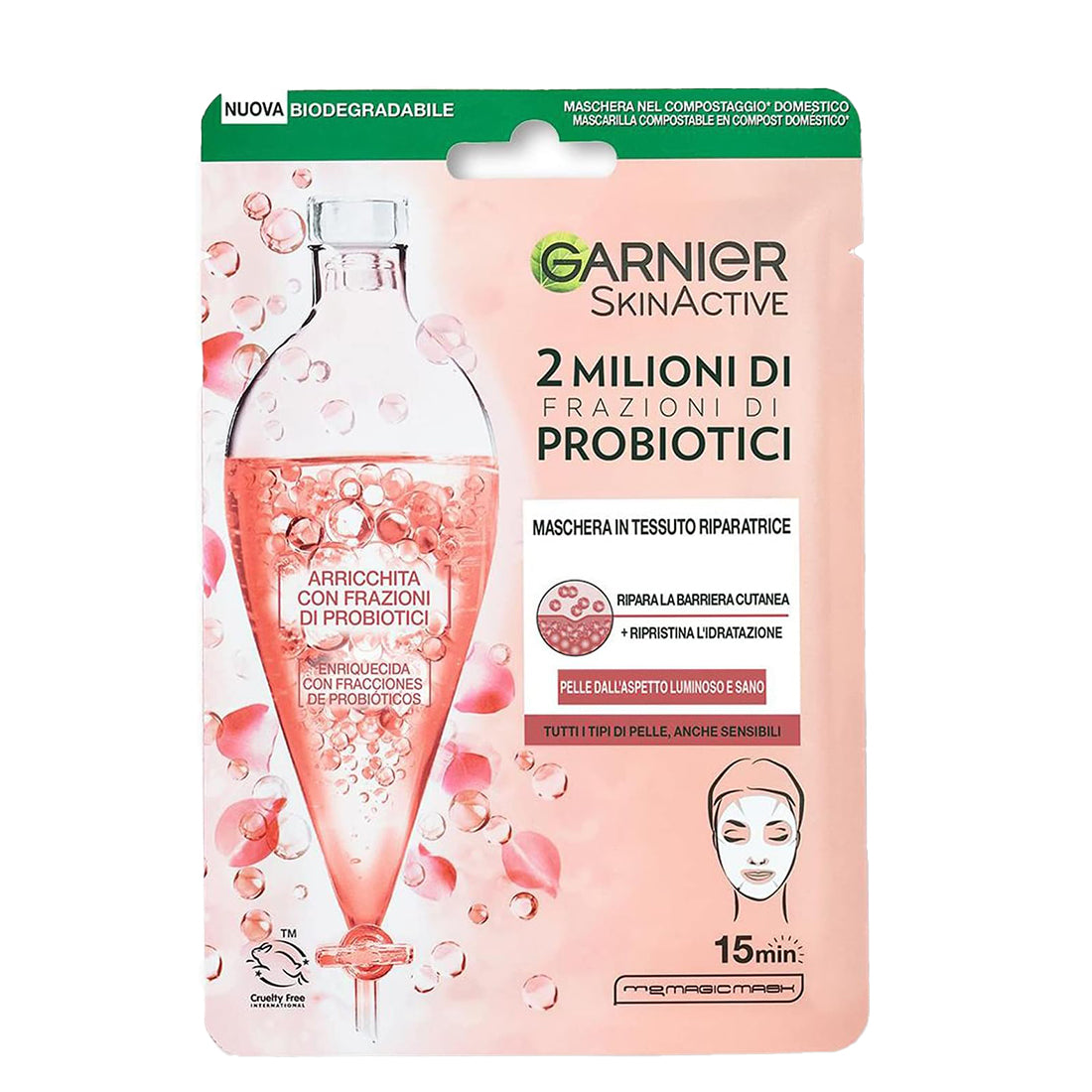 Skin Active 2 Milioni di Frazioni di Probiotici Maschera in Tessuto Riparatrice_SYN6730400_Garnier