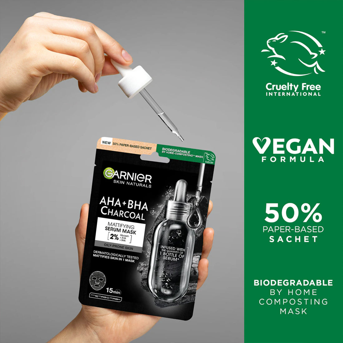 Skin Active Pure Charcoal Maschera Nera In Tessuto Restringe i Pori_SYN5933600_Garnier-4
