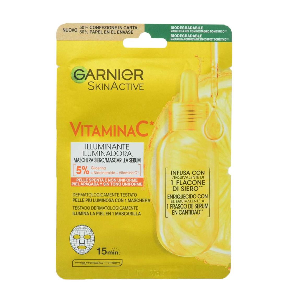 Skin Active Vitamina C Mascera in Tessuto Illuminante_SYN27555_Garnier