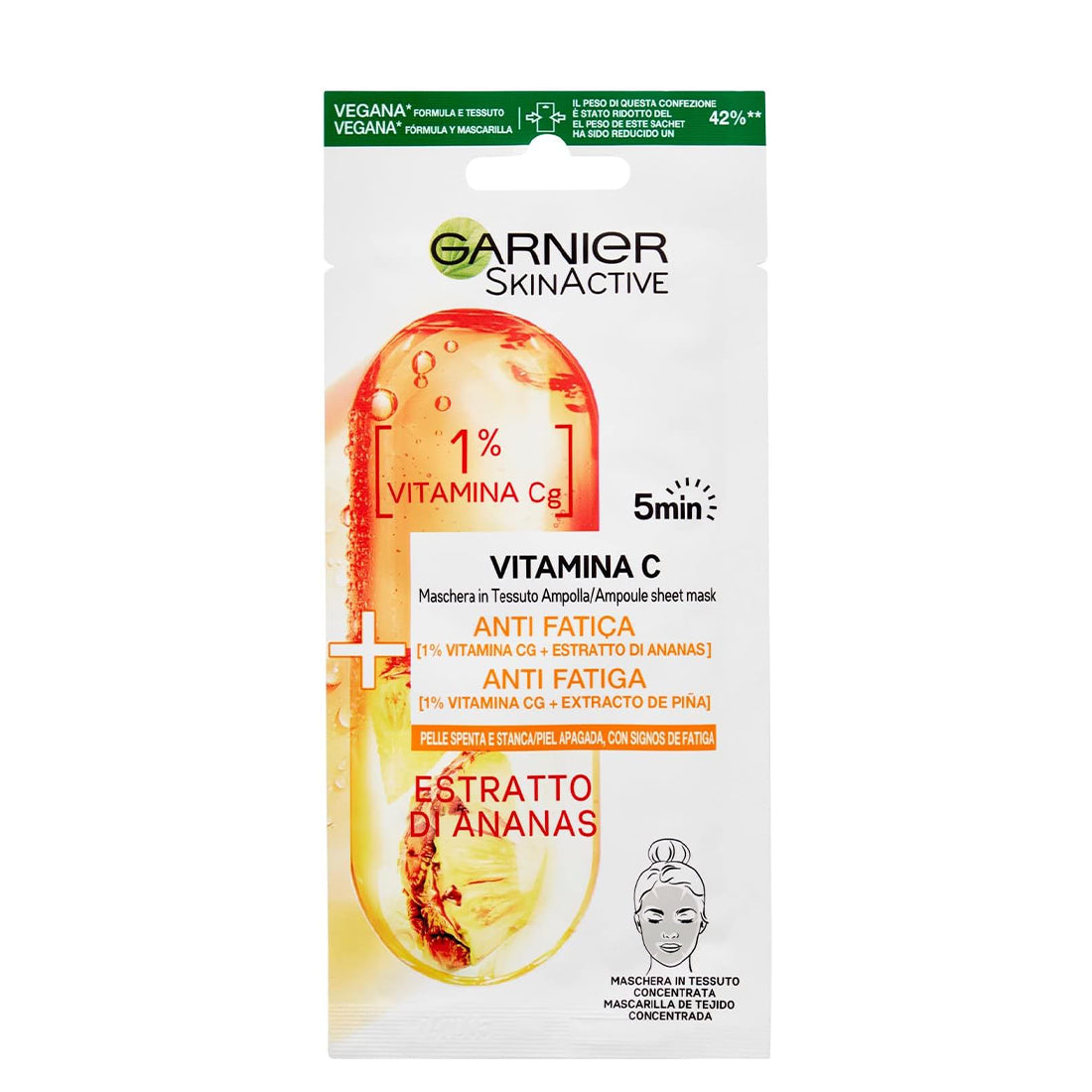 Skin Active Vitamina C Maschera In Tessuto Anti Fatica_SYN87231_Garnier