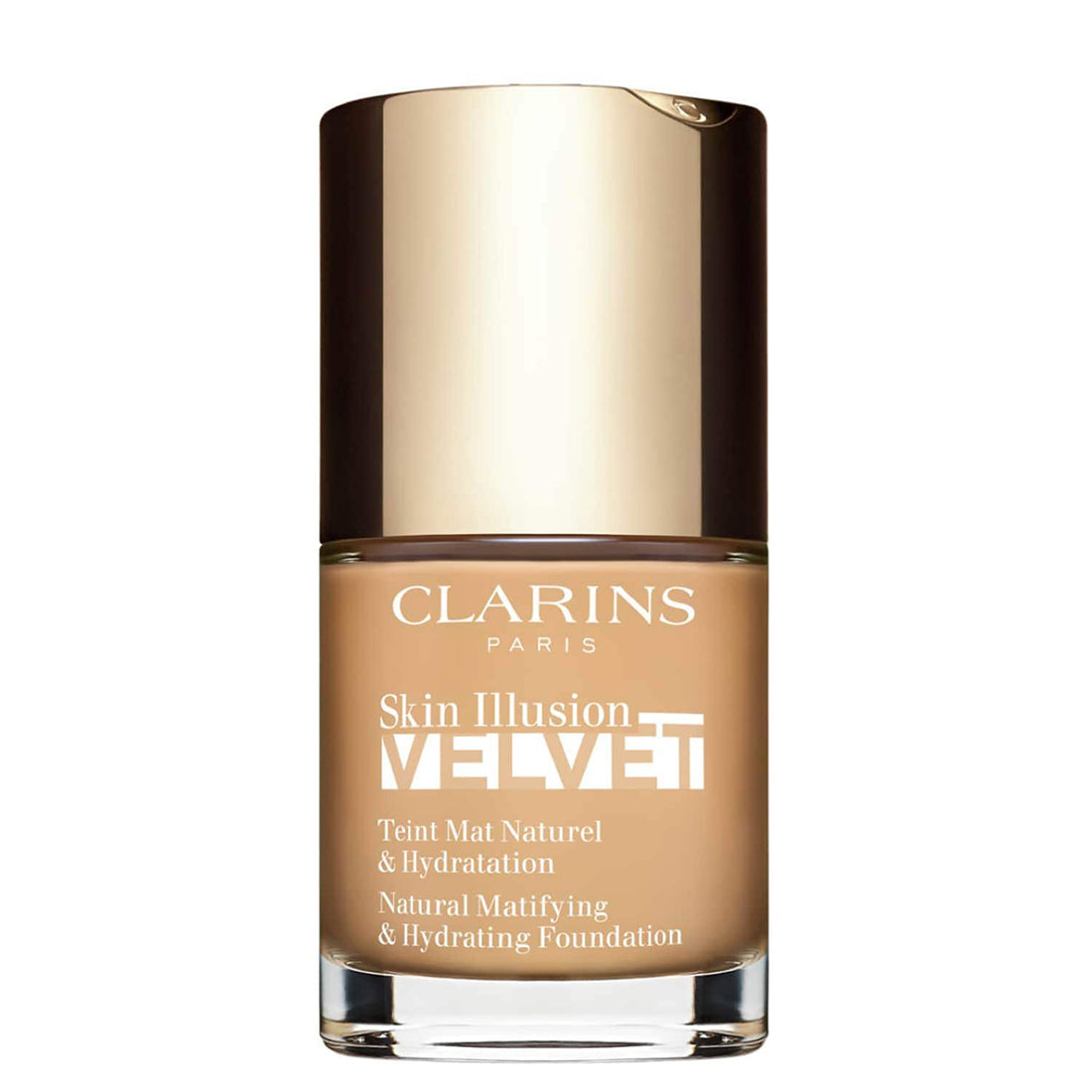 Skin Illusion Velvet Fondotinta Matte 110N Honey_CLA80079903_Clarins