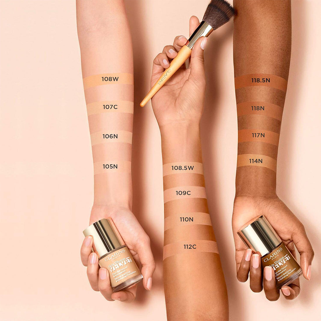 Skin Illusion Velvet Fondotinta Matte 112C Amber_CLA80079905_Clarins-3