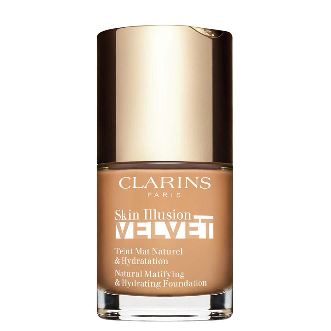Skin Illusion Velvet Fondotinta Matte 112C Amber_CLA80079905_Clarins