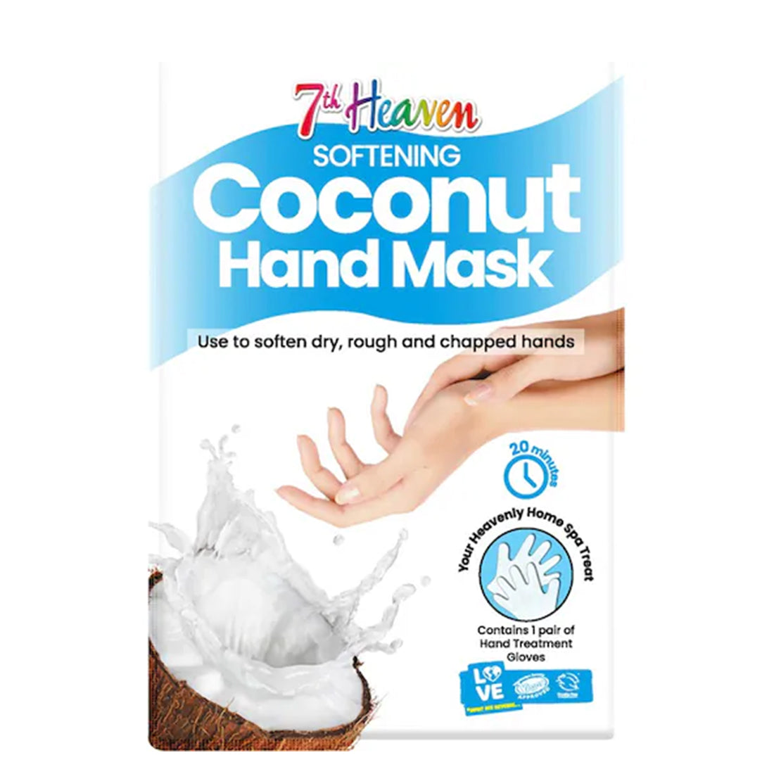 Softening Coconut Hand Mask_HEAFG7H6138_7St HEAVEN