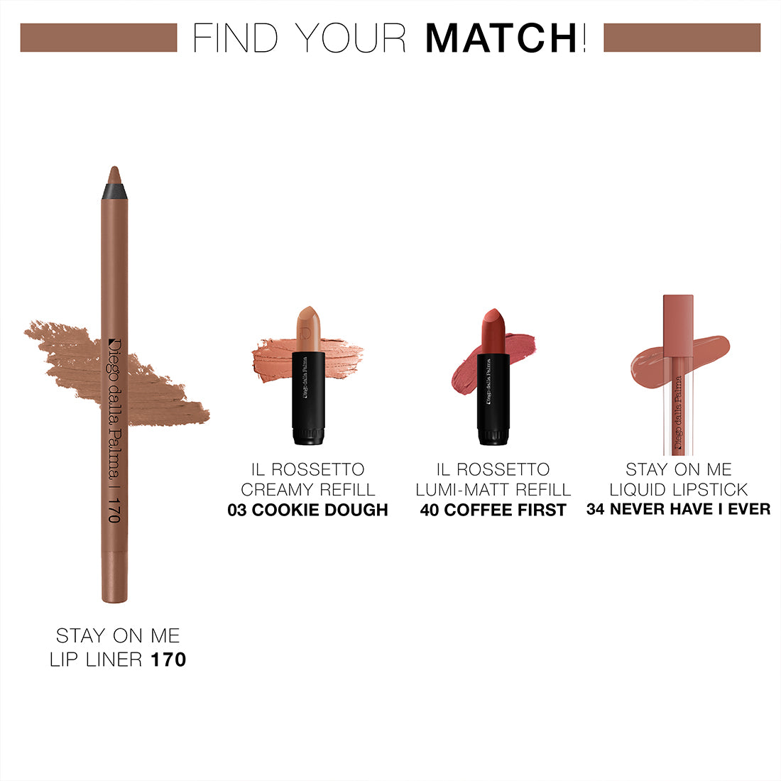 Stay On Me Lip Liner Matita Labbra Lunga Tenuta Waterproof  170 Contouring_DDP113170_Diego Dalla Palma-3