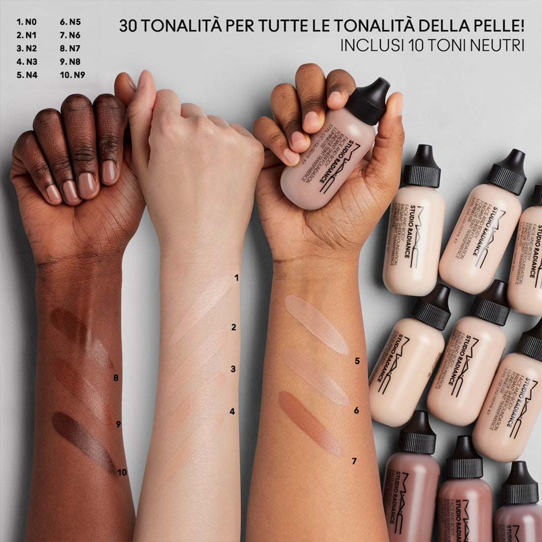 Studio Radiance Face e Body Sheer Foundation Fondotinta Viso e Corpo N3_MACSMXT04_MAC-4