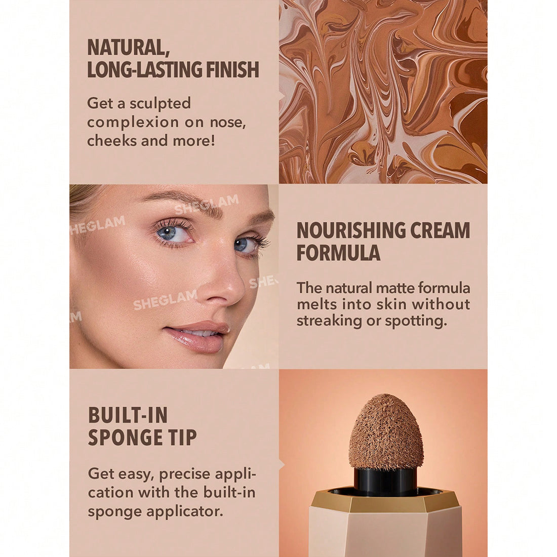 Sun Beam Matte Liquid Contour Soft Tan_SHE018_Sheglam-5