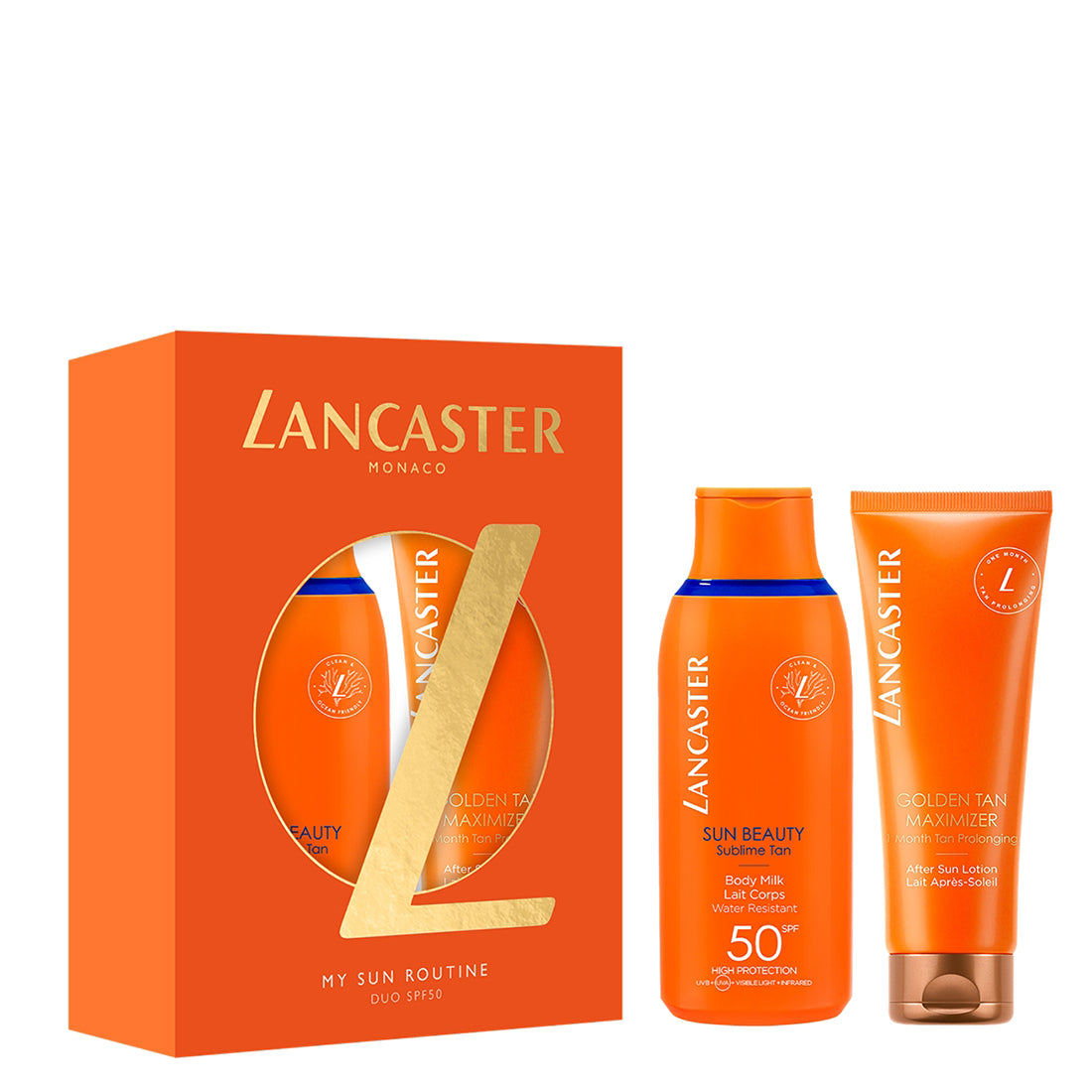 Sun Beauty My Sun Routine Duo Cofanetto Solari Duo SPF 50_LAN0155_Lancaster