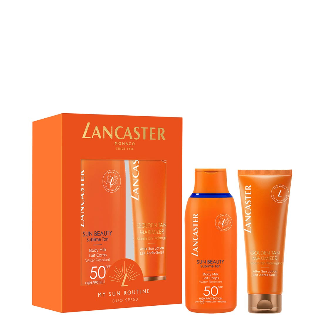 Sun Beauty My Sun Routine Duo Cofanetto Solari Duo SPF 50_LAN104473_Lancaster
