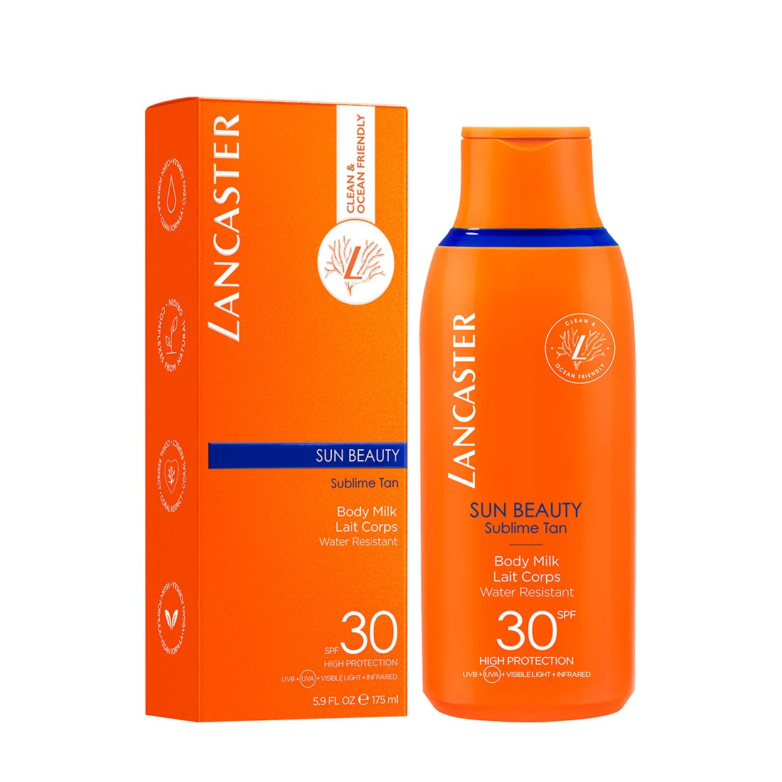 Sun Beauty Sublime Tan Body Milk  Latte Solare Corpo SPF 30 175 ML_LAN40090379600_Lancaster-2