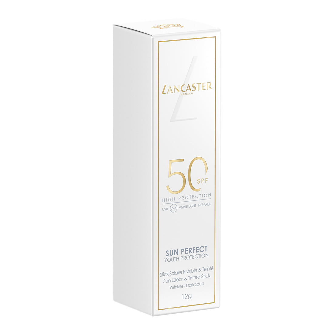 Sun Perfect Youth Protection Sun Clear & Tinted Stick Stick Solare Viso SPF 50 12 GR_LAN8199_Lancaster-2