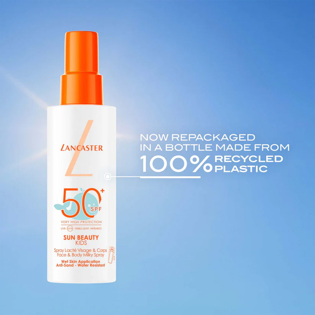 Sun Sensitive Wet Skin Application Water Resistant Milky Spray Latte Solare Spray Bambini SPF 50+  150 ML_LAN99350059286_Lancaster-4