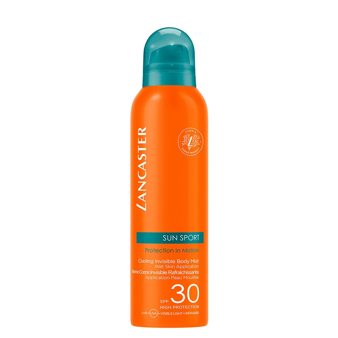 Sun Sport Protection In Motion Cooling Invisible Body Mist  Spray Solare Trasparente Corpo SPF 30 200 ML_LAN99350097411_Lancaster