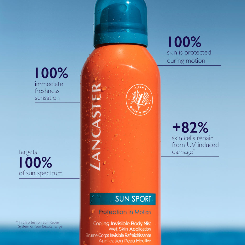 Sun Sport Protection In Motion Cooling Invisible Body Mist  Spray Solare Trasparente Corpo SPF 50 200 ML_LAN99350097412_Lancaster-2