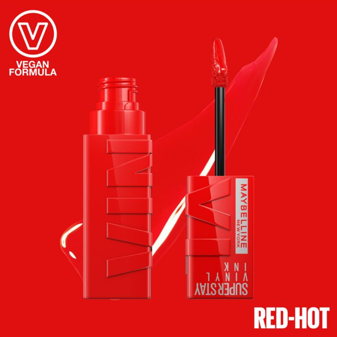 Super Stay Vinyl Ink Rossetto Liquido a Lunga Tenuta Red Hot_MAY342100_Maybelline-3