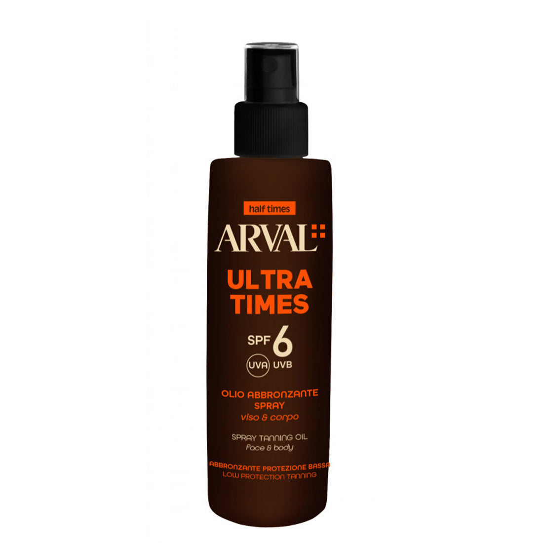 Ultra Times Olio Abbronzante Spray Viso e Corpo SPF 6 125 ML_ARV11213_Arval