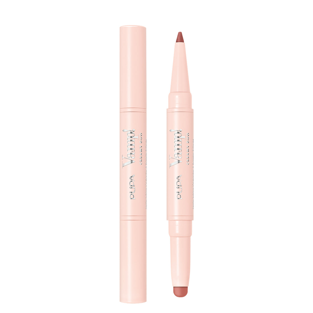 Vamp! Creamy Duo Matita Labbra Contouring & Rossetto Brillante N007 Peach Nude_PUP020122A007_Pupa
