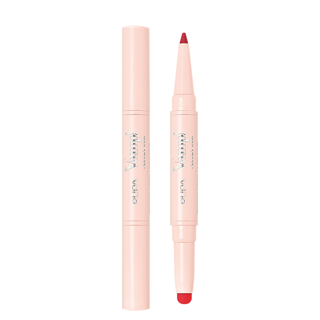 Vamp! Creamy Duo Matita Labbra Contouring & Rossetto Brillante N010 True Red_PUP020122A010_Pupa