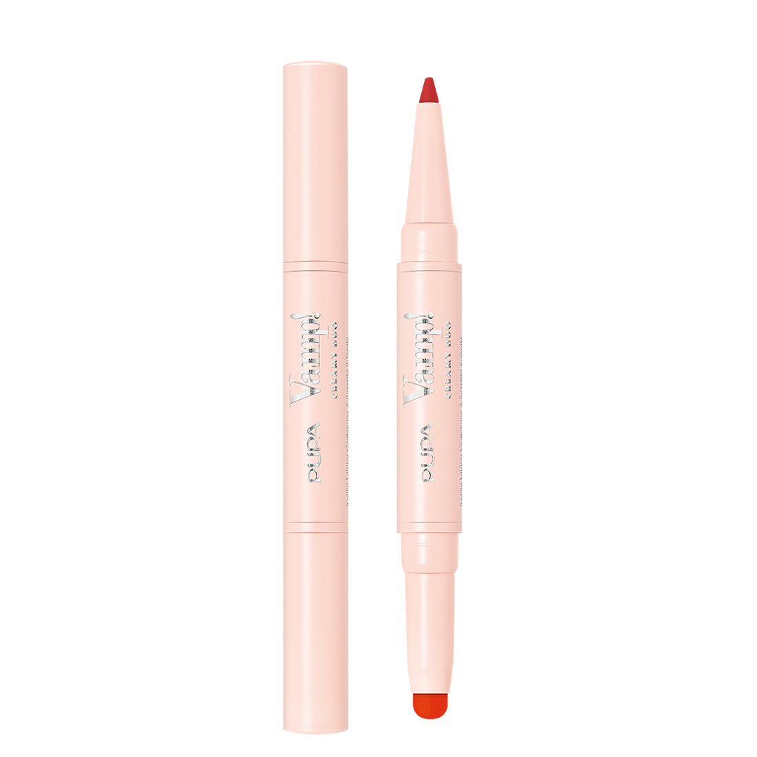 Vamp! Creamy Duo Matita Labbra Contouring & Rossetto Brillante N011 Orange Red_PUP020122A011_Pupa