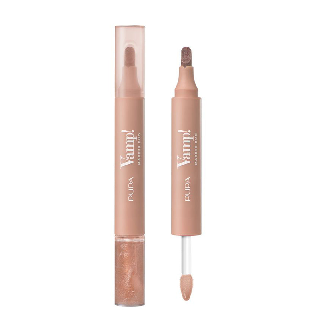 Vamp! Marker Duo Lip Marker & Oil Gloss 01 Watery Nude_PUP020147A001_Pupa