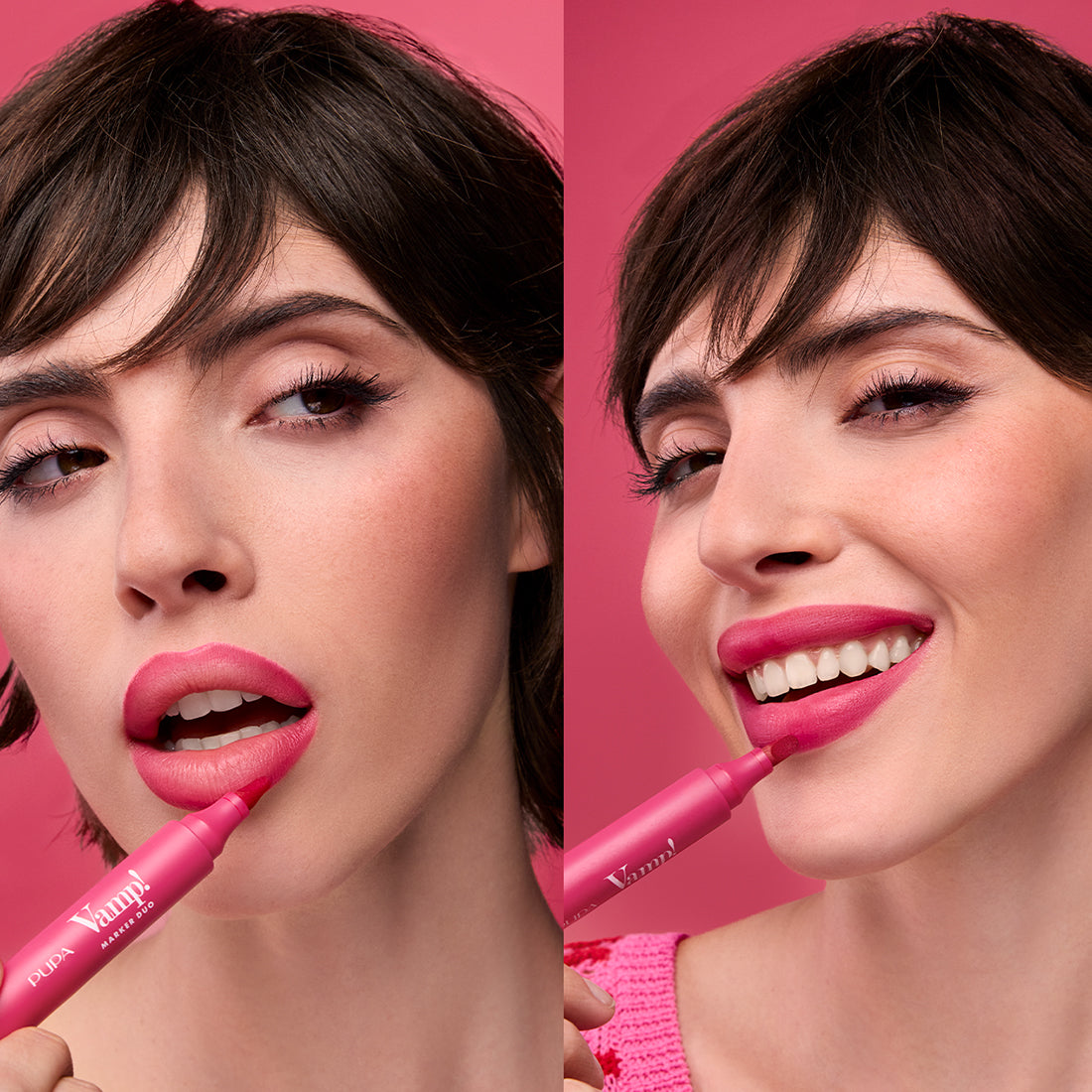 Vamp! Marker Duo Lip Marker & Oil Gloss 04 Spicy Raspberry_PUP020147A004_Pupa-3