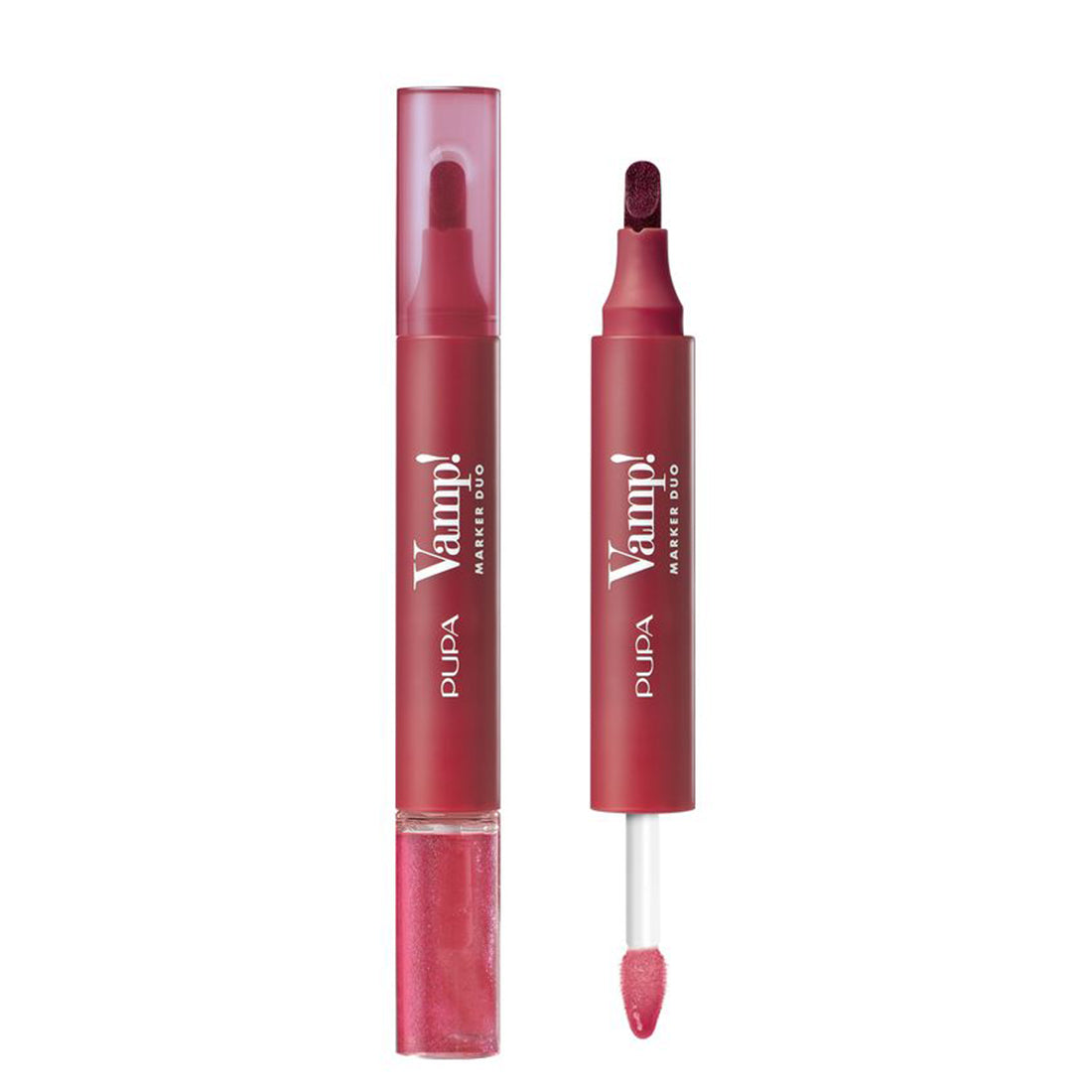 Vamp! Marker Duo Lip Marker & Oil Gloss 05 Cherry Granita_PUP020147A005_Pupa