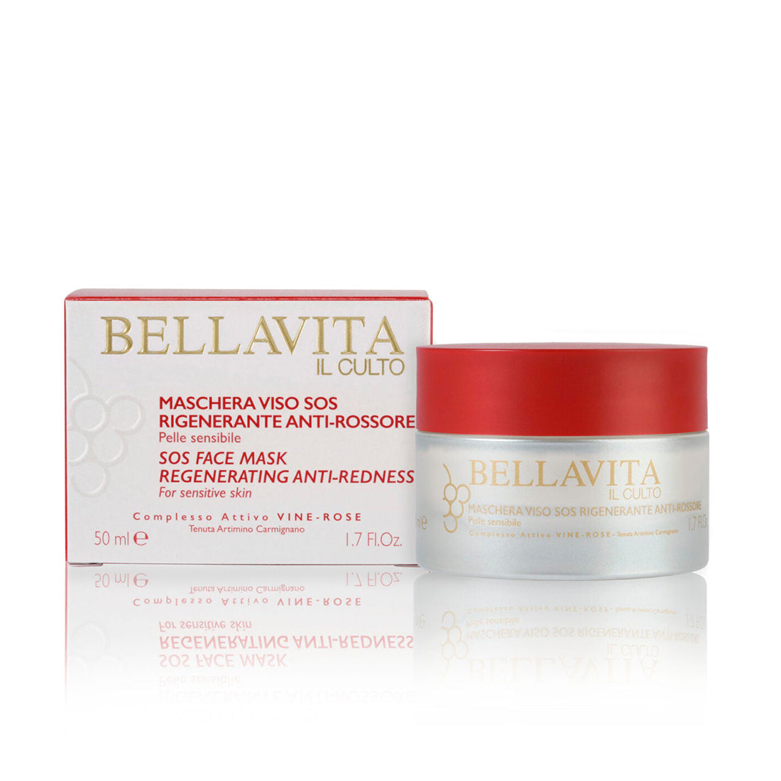 Vine Rose Maschera SOS Viso Rigenerante Lenitiva 50 ML_BEL8_BELLAVITA IL CULTO-2
